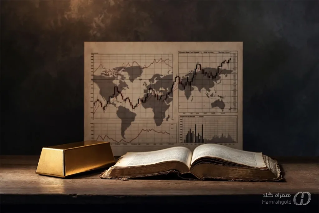 تصویر شاخص: بررسی تاثیر اقتصاد جهانی (نرخ بهره فدرال، CPI، و سایر عوامل) بر قیمت طلا